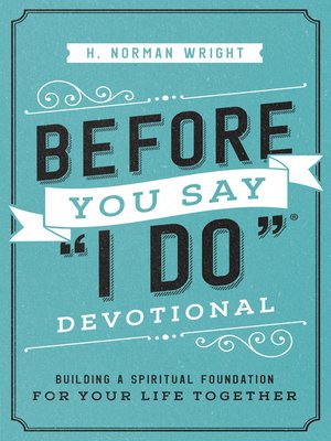 cover image of Before You Say "I Do" Devotional